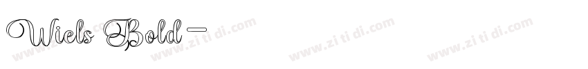 Wiels Bold字体转换